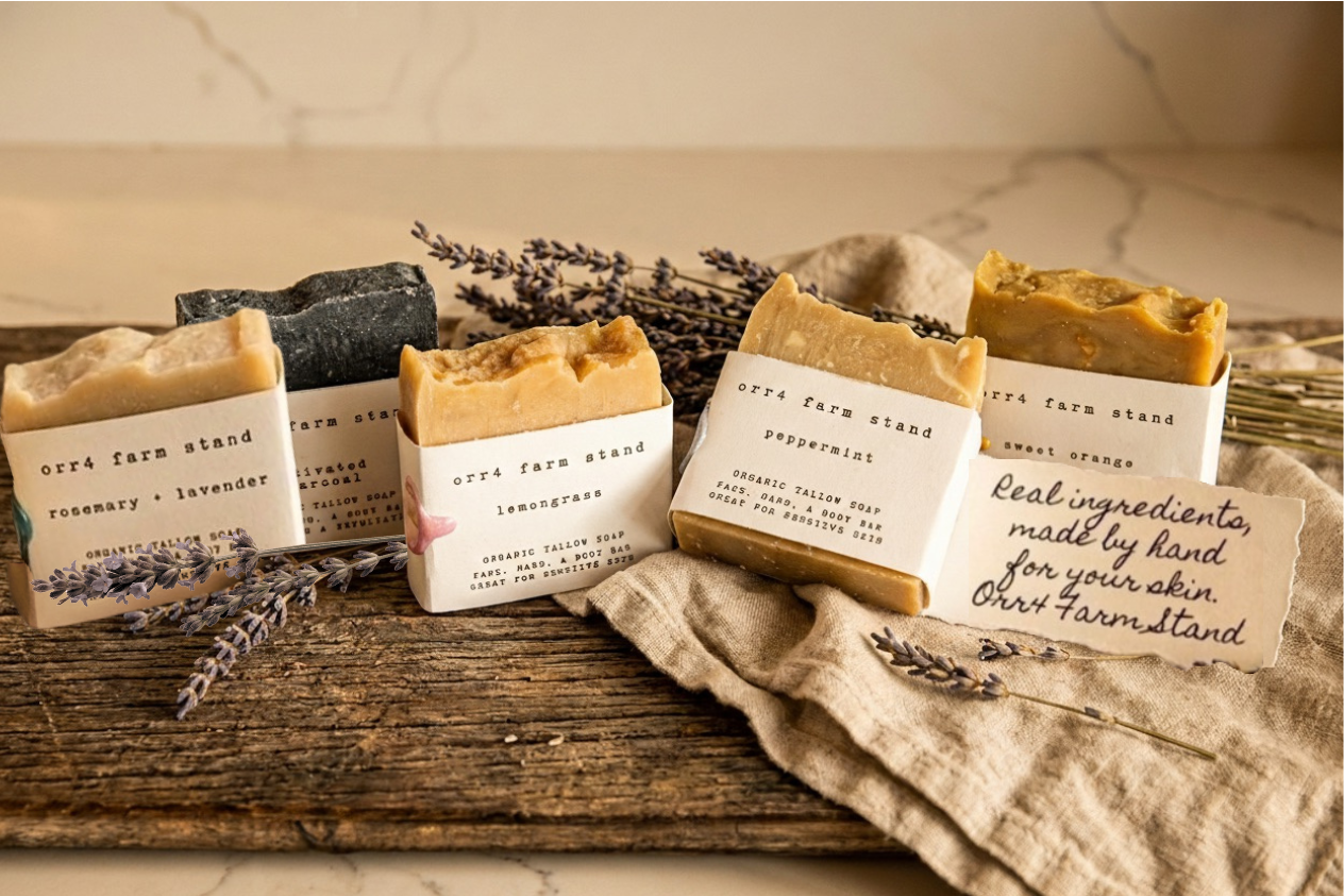 Organic Tallow Soap– Nourishing Hand, Face, & Body Bar